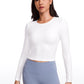 Butterluxe Cropped Front Seam Long Sleeve