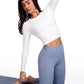 Butterluxe Cropped Front Seam Long Sleeve