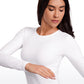 Butterluxe Cropped Front Seam Long Sleeve