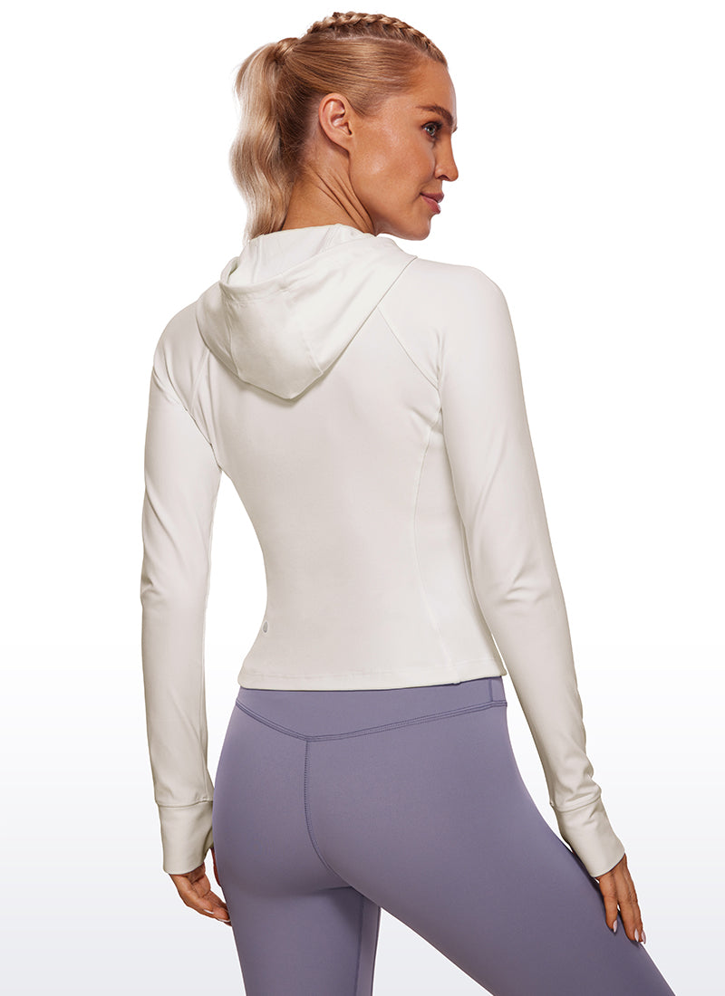 Butterluxe Full Zip Waist Length Jackets with Thumbholes