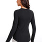 Ribbed Crewneck Hip Length Long Sleeves