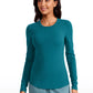 Ribbed Crewneck Hip Length Long Sleeves