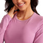 Ribbed Crewneck Hip Length Long Sleeves