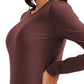 Ribbed Crewneck Hip Length Long Sleeves