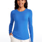 Ribbed Crewneck Hip Length Long Sleeves