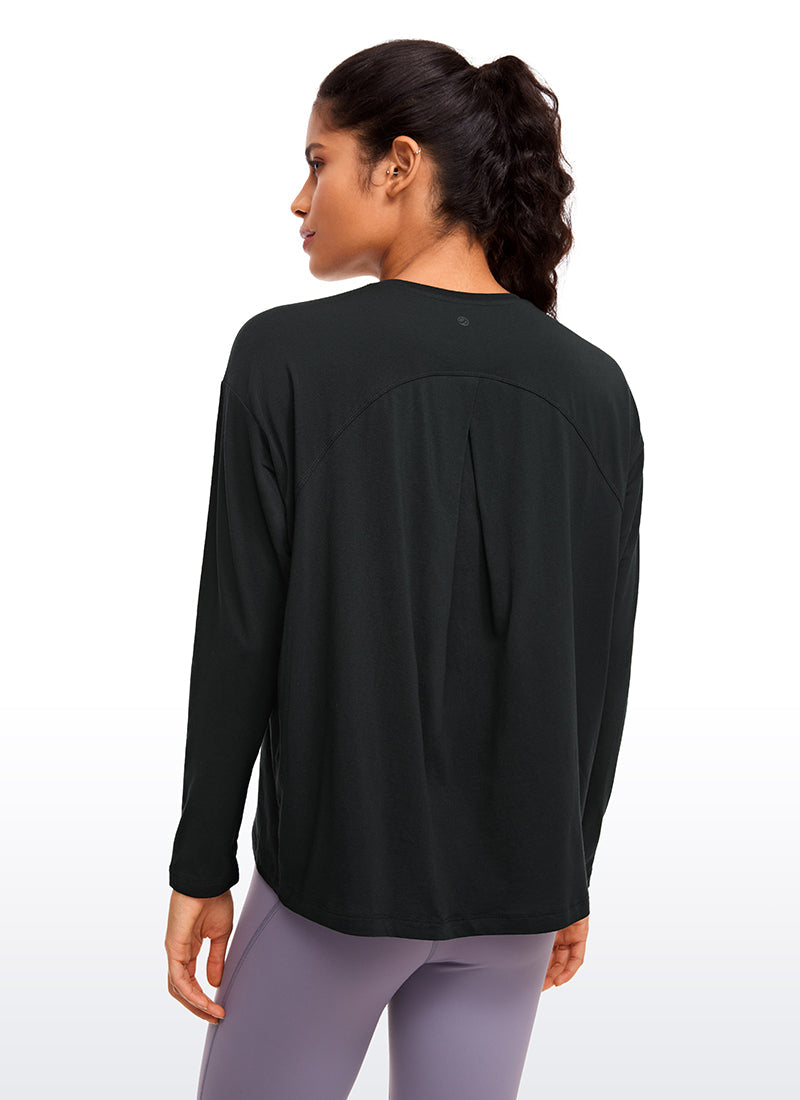 Pima Cotton Long Sleeves Crew Neck