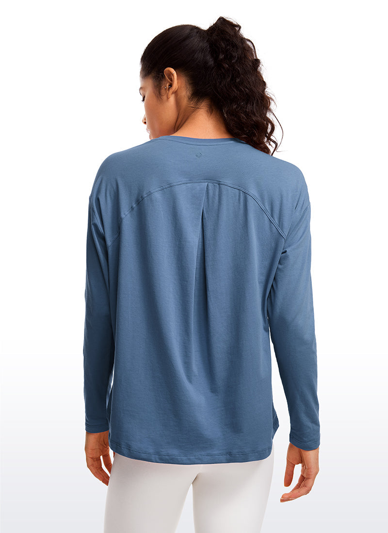 Pima Cotton Long Sleeves Crew Neck