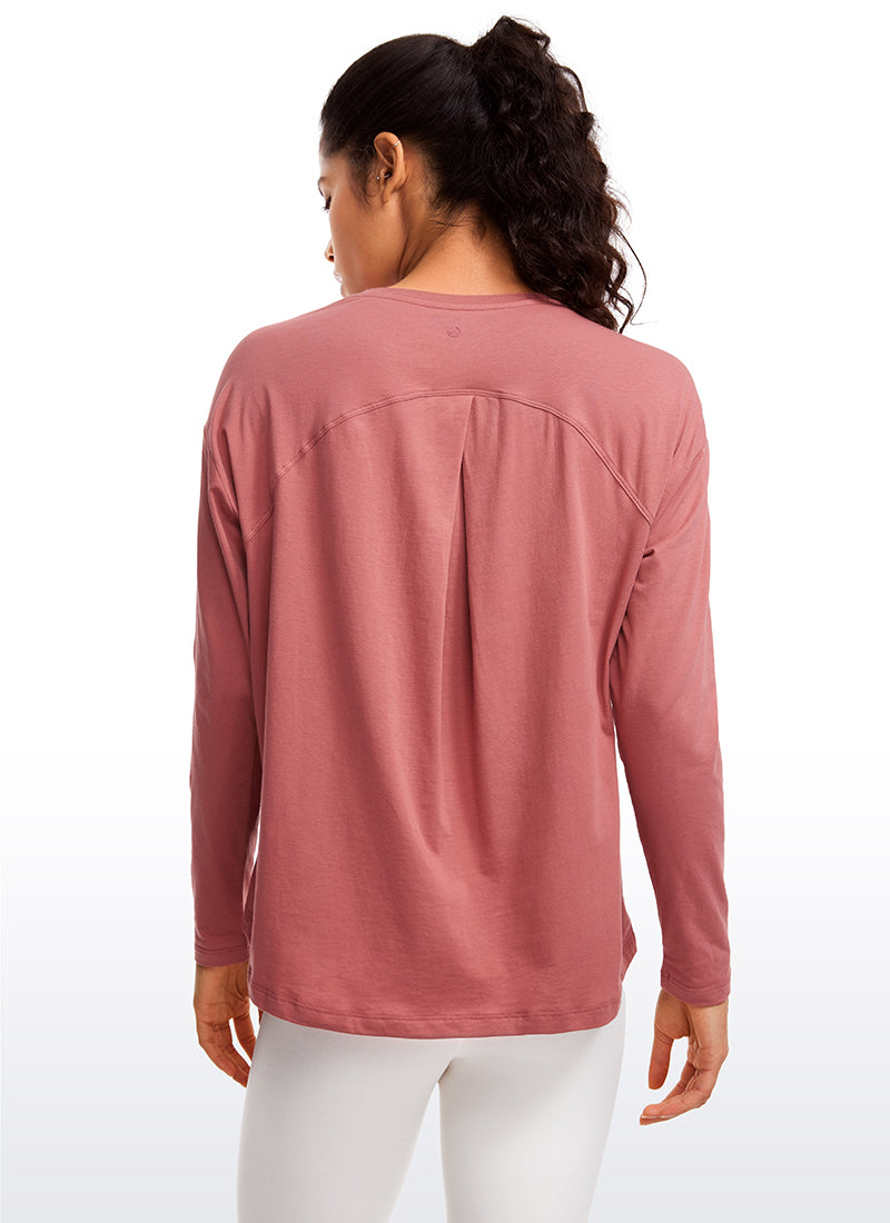 Pima Cotton Long Sleeves Crew Neck