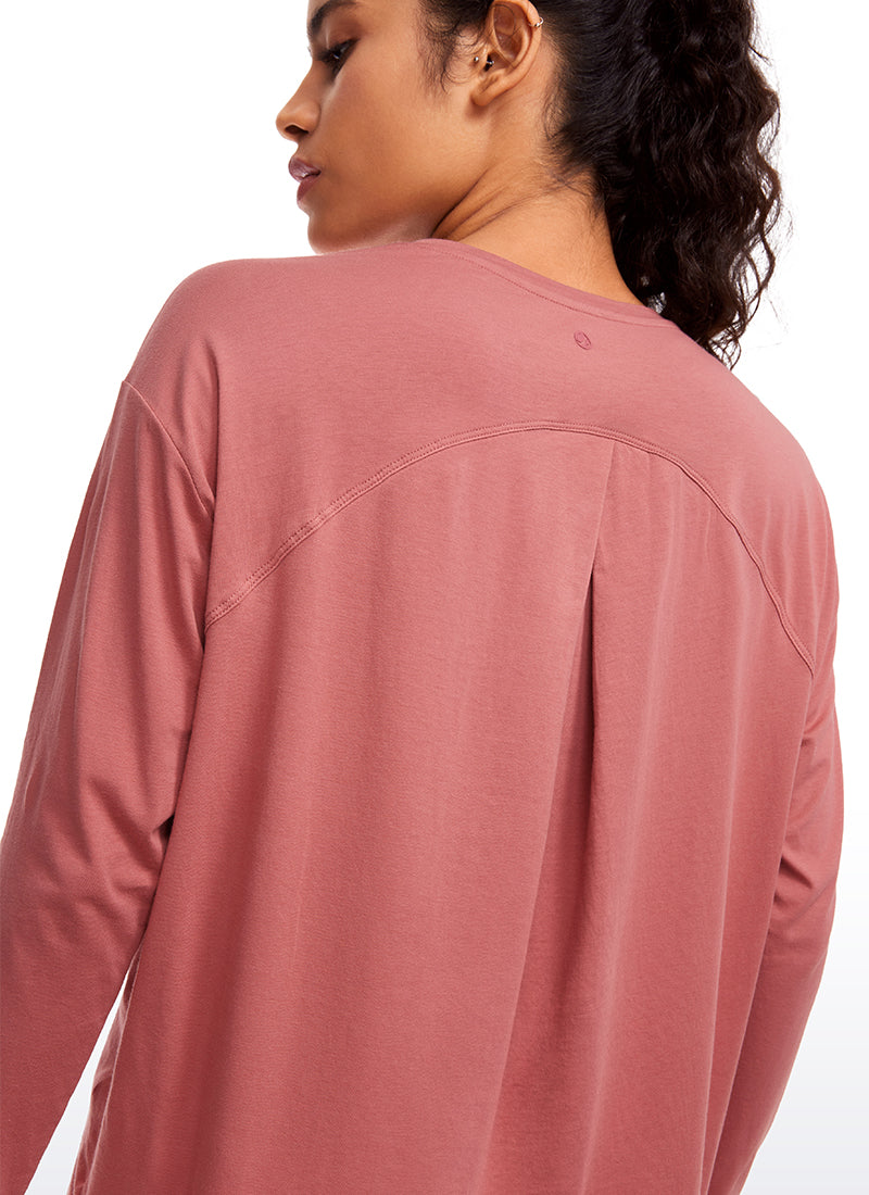 Pima Cotton Long Sleeves Crew Neck