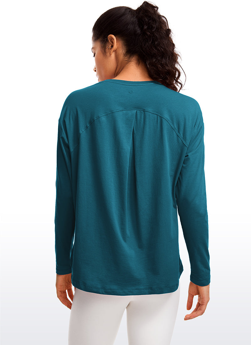 Pima Cotton Long Sleeves Crew Neck