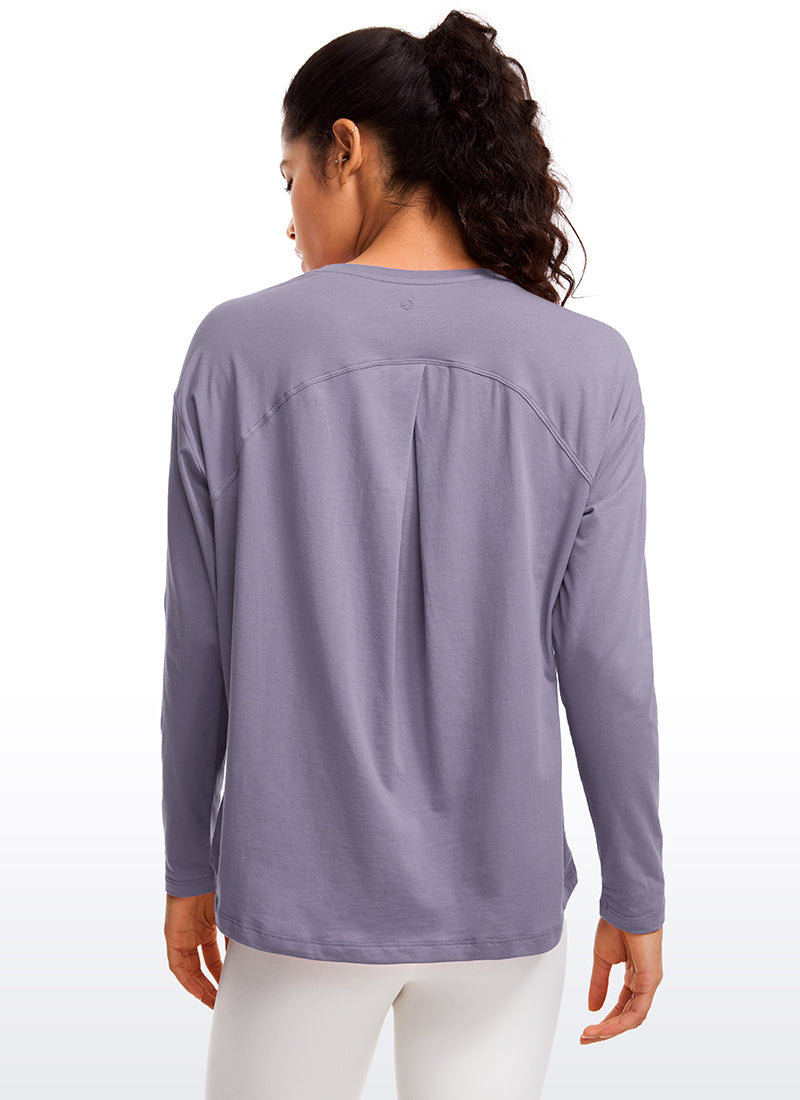 Pima Cotton Long Sleeves Crew Neck