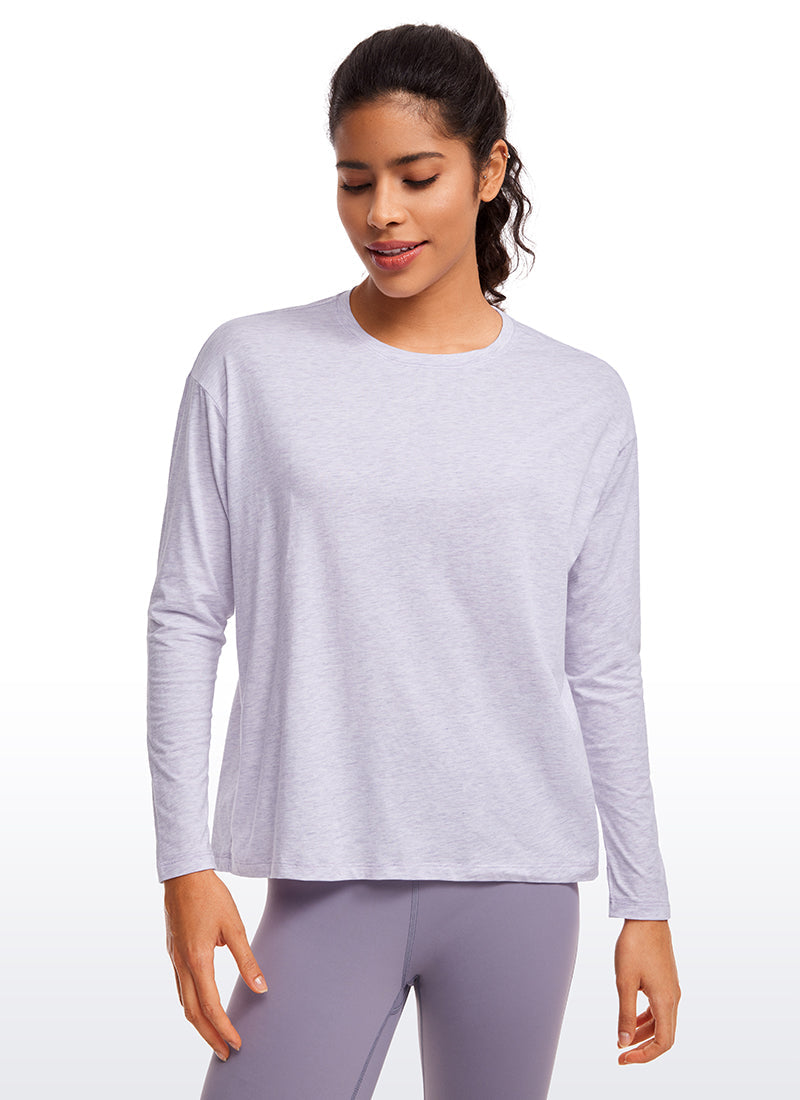 Pima Cotton Long Sleeves Crew Neck