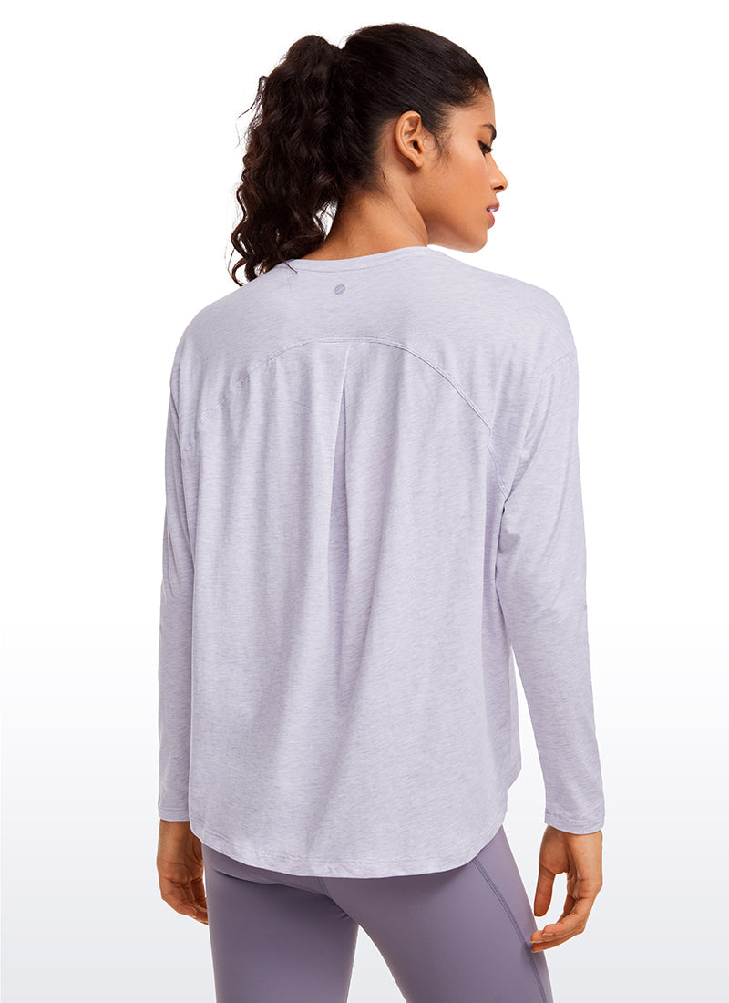 Pima Cotton Long Sleeves Crew Neck