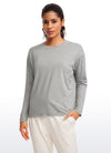 Pima Cotton Long Sleeves Crew Neck