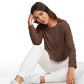 Pima Cotton Cropped Long Sleeve Loose Fit