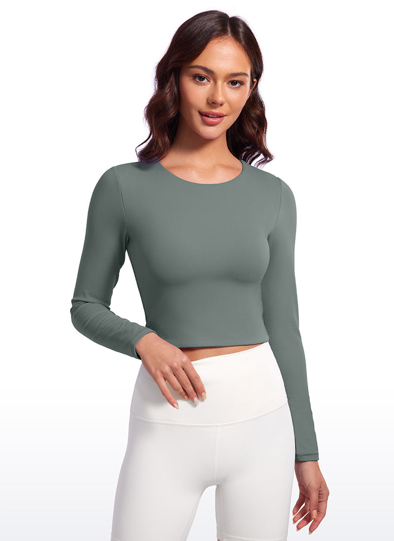 Butterluxe Double Lined Cropped Long Sleeves