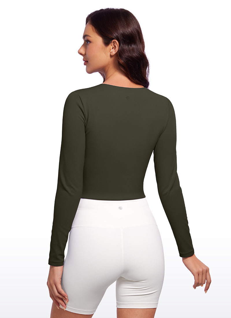 Butterluxe Double Lined Cropped Long Sleeves