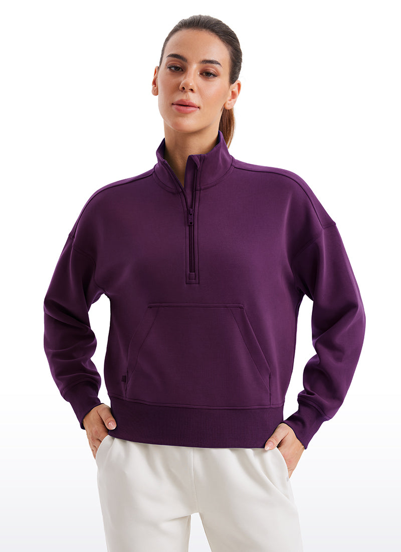 SoftAura Half Zip Pullover Sweatshirt