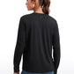 Workout Hip Length Long Sleeves Crewneck