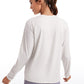 Workout Hip Length Long Sleeves Crewneck