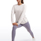 Workout Hip Length Long Sleeves Crewneck