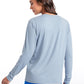 Workout Hip Length Long Sleeves Crewneck