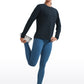 Workout Hip Length Long Sleeves Crewneck