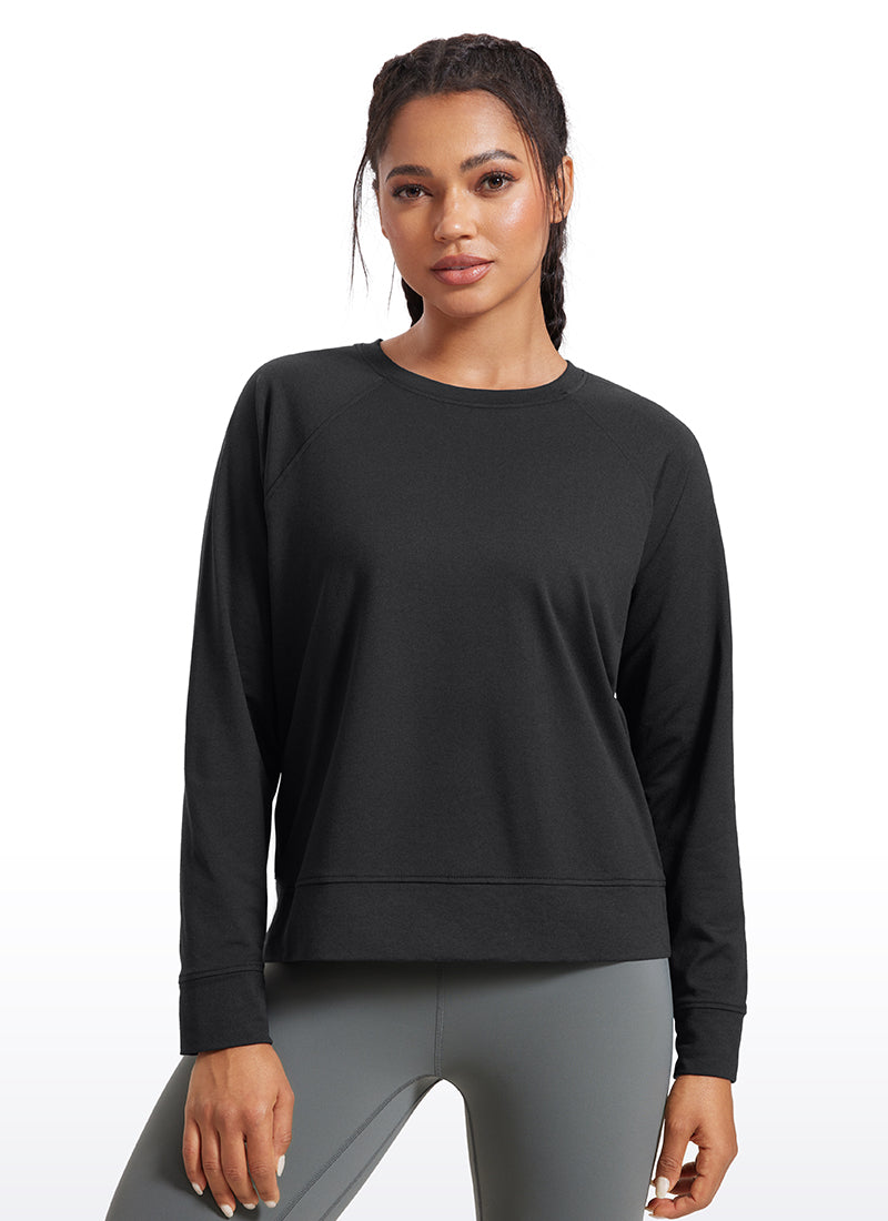 Lightweight Pullover Long Sleeves Crew Neck