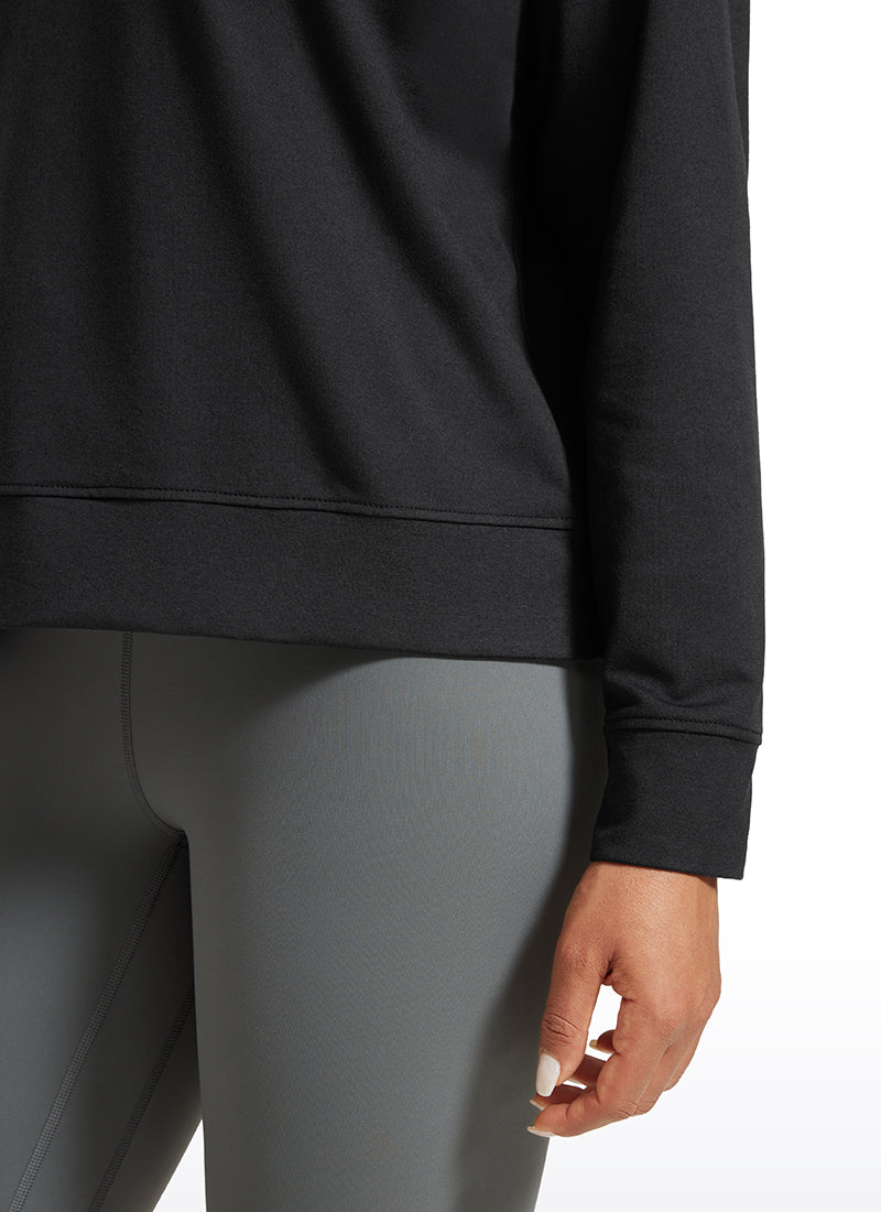 Lightweight Pullover Long Sleeves Crew Neck