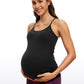 Butterluxe Y Back Maternity Tank Ruched Sides