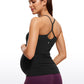 Butterluxe Y Back Maternity Tank Ruched Sides