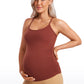 Butterluxe Y Back Maternity Tank Ruched Sides