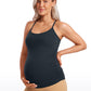 Butterluxe Y Back Maternity Tank Ruched Sides