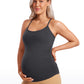 Butterluxe Y Back Maternity Tank Ruched Sides