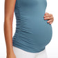 Butterluxe Y Back Maternity Tank Ruched Sides