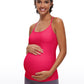 Butterluxe Y Back Maternity Tank Ruched Sides