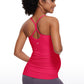 Butterluxe Y Back Maternity Tank Ruched Sides