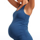 Butterluxe Racerback Maternity Built in Bra Tank Ruched Sides