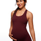 Butterluxe Racerback Maternity Built in Bra Tank Ruched Sides