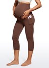 Butterluxe Maternity Leggings with Pockets 21"- Super High Waist