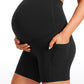 Butterluxe Maternity Pockets Shorts 5''- Super High Waist