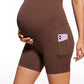 Butterluxe Maternity Pockets Shorts 5''- Super High Waist