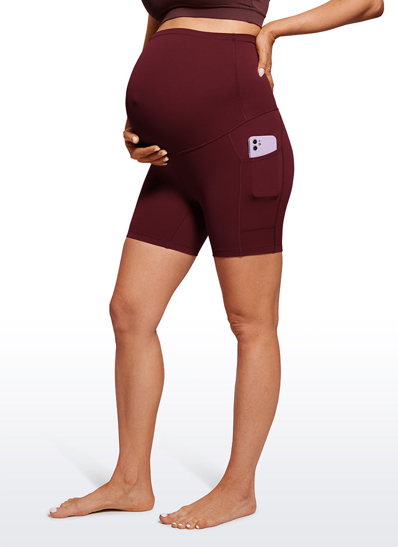 Butterluxe Maternity Pockets Shorts 5''- Super High Waist