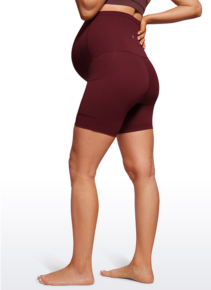 Butterluxe Maternity Pockets Shorts 5''- Super High Waist