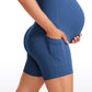 Butterluxe Maternity Pockets Shorts 5''- Super High Waist