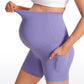 Butterluxe Maternity Pockets Shorts 5''- Super High Waist