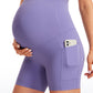 Butterluxe Maternity Pockets Shorts 5''- Super High Waist