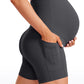 Butterluxe Maternity Pockets Shorts 5''- Super High Waist