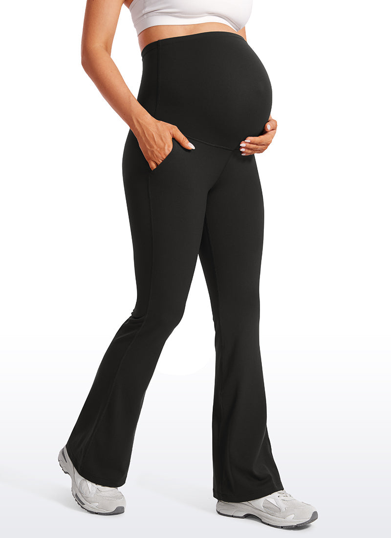 Butterluxe Maternity Flare Pockets Leggings 31" - Super High Waist