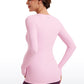 Butterluxe Long Sleeve Maternity Crewneck T-Shirts